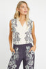 Alani Ivory Protea Paisley Top