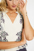 Alani Ivory Protea Paisley Top