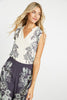 Alani Ivory Protea Paisley Top