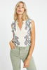 Alani Ivory Protea Paisley Top