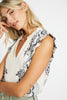 Alani Ivory Protea Paisley Top