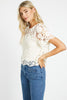 Carmen Ivory Lace Top