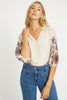 Zara Woodblock Bloom Top
