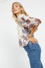 Zara Woodblock Bloom Top