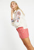 Audrey Woodblock Bloom Top