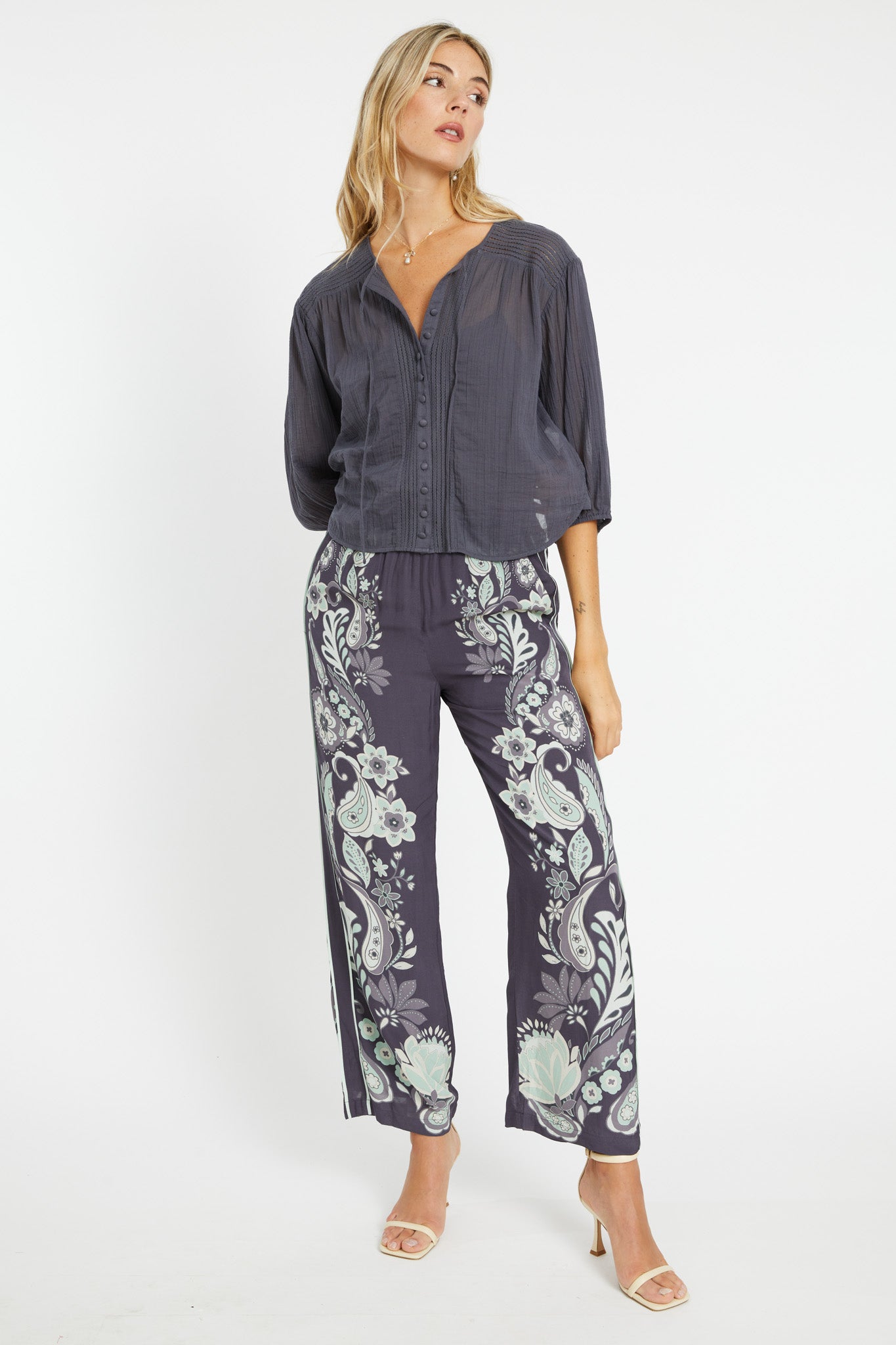 Esme Graphite Top