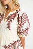 Carrie Ivory / Chocolate Dress