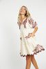 Carrie Ivory / Chocolate Dress
