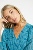 Moon Teal Leaf Burnout Maxi