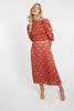 Lucille Rust Ginko Breeze Skirt