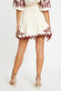 Nadine Ivory / Chocolate Skirt