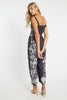Rose Graphite Protea Paisley Jumpsuit