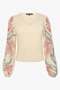 Arielle Top in Stippled Iris
