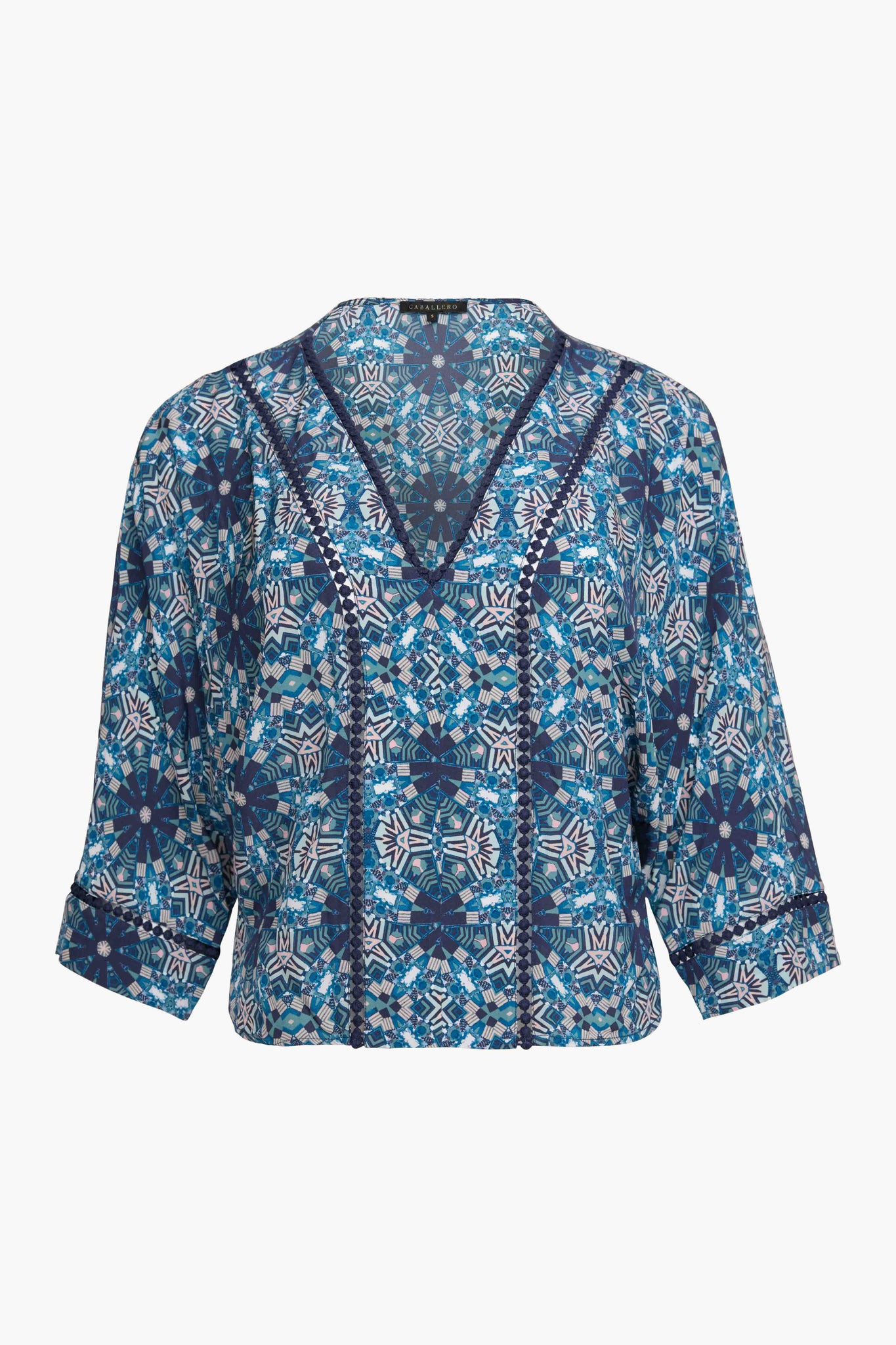 Mandolin Top in Midnight Medallion