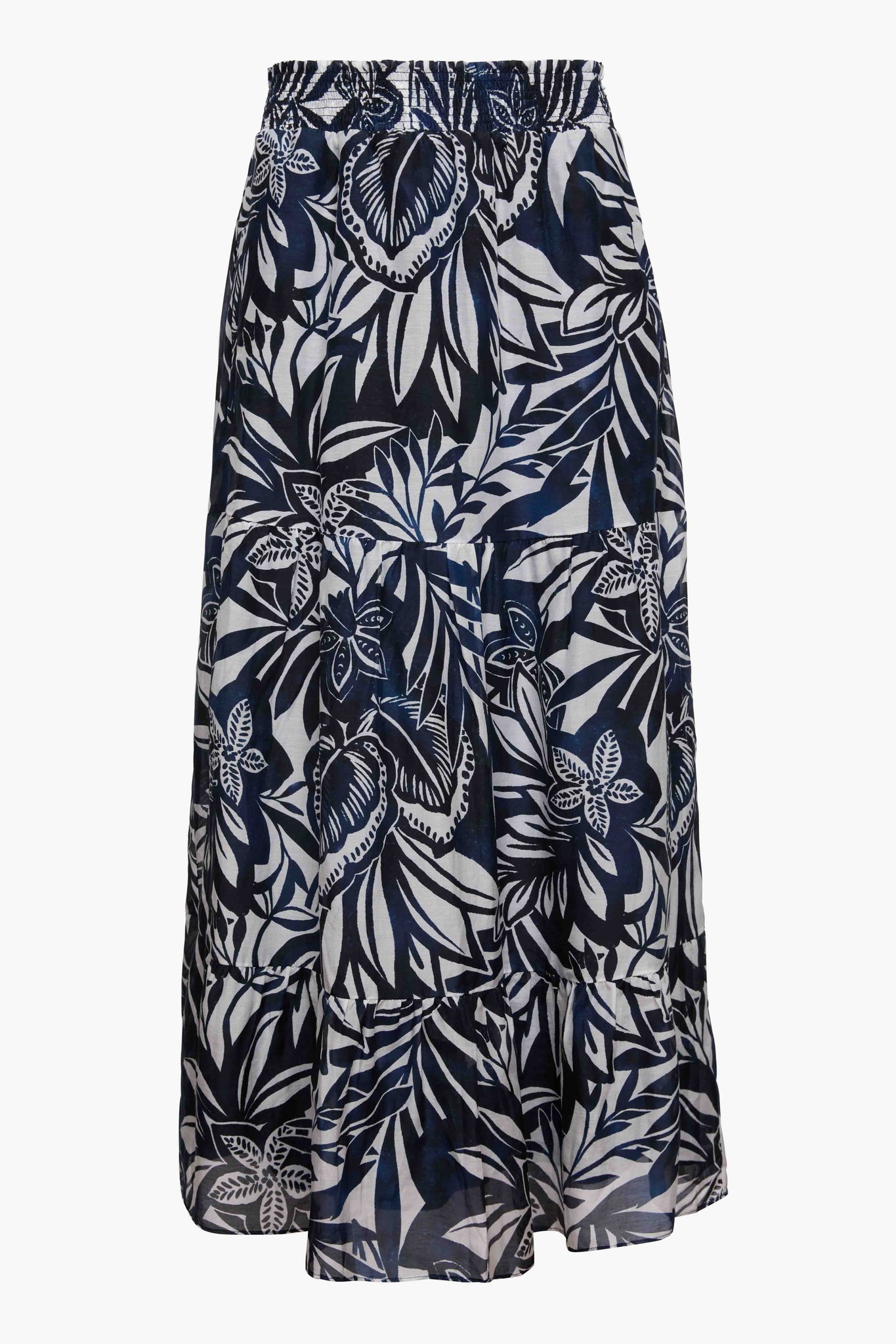Laney Skirt in Woodblock Palm