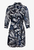 Becky Dress in Woodblock Palm
