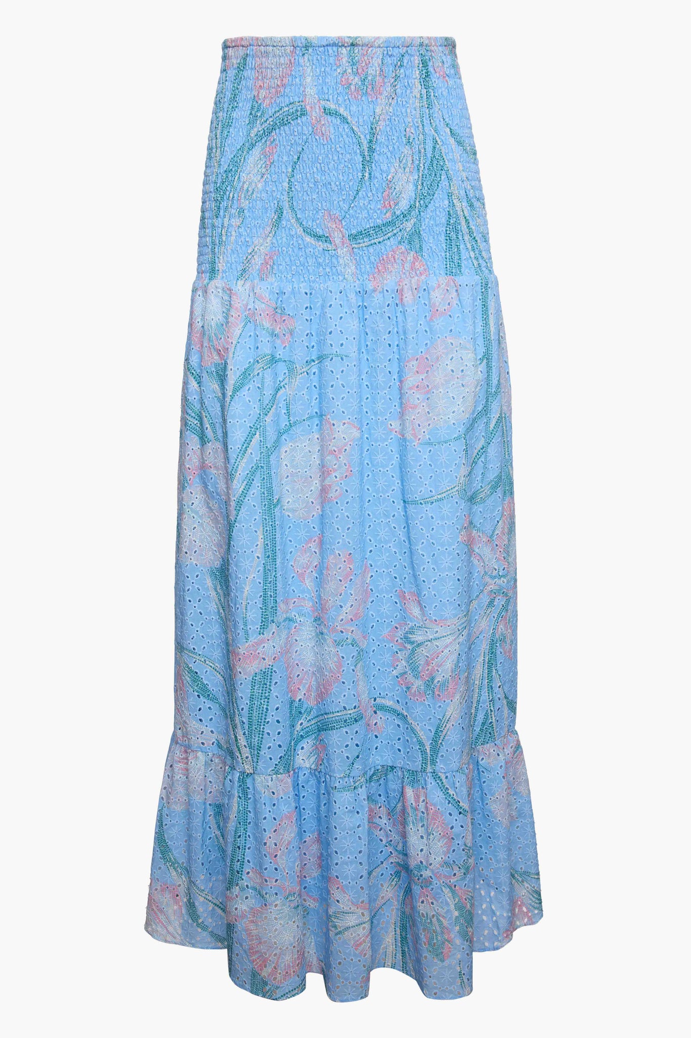 Chablis Skirt in Blue Ink & Bloom