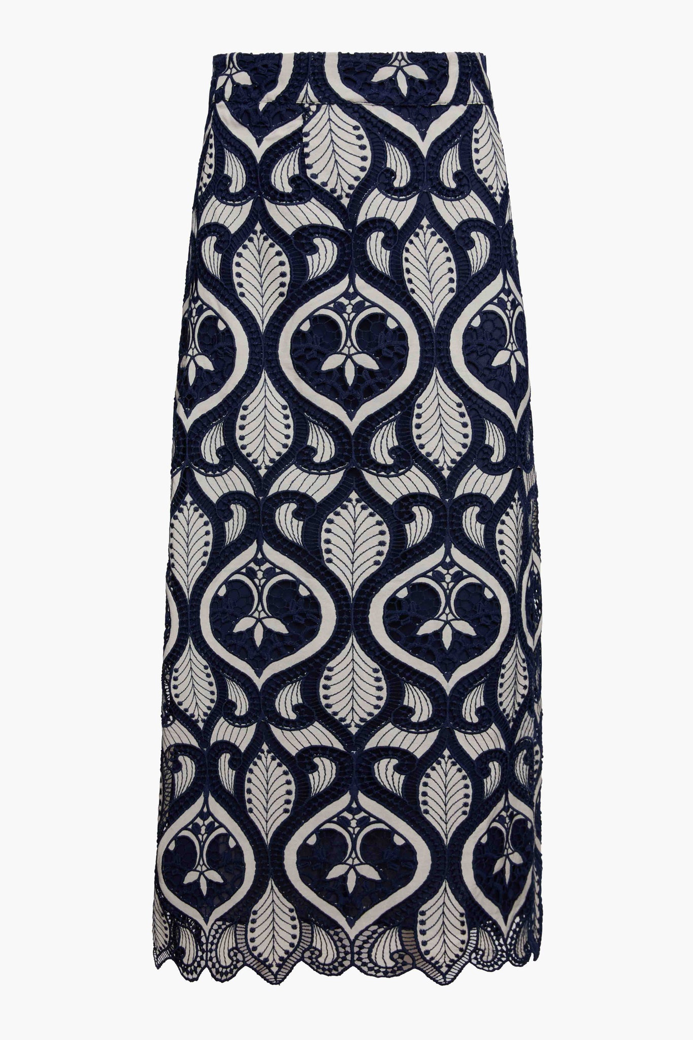 Laney Skirt in Navy / Cream Lace