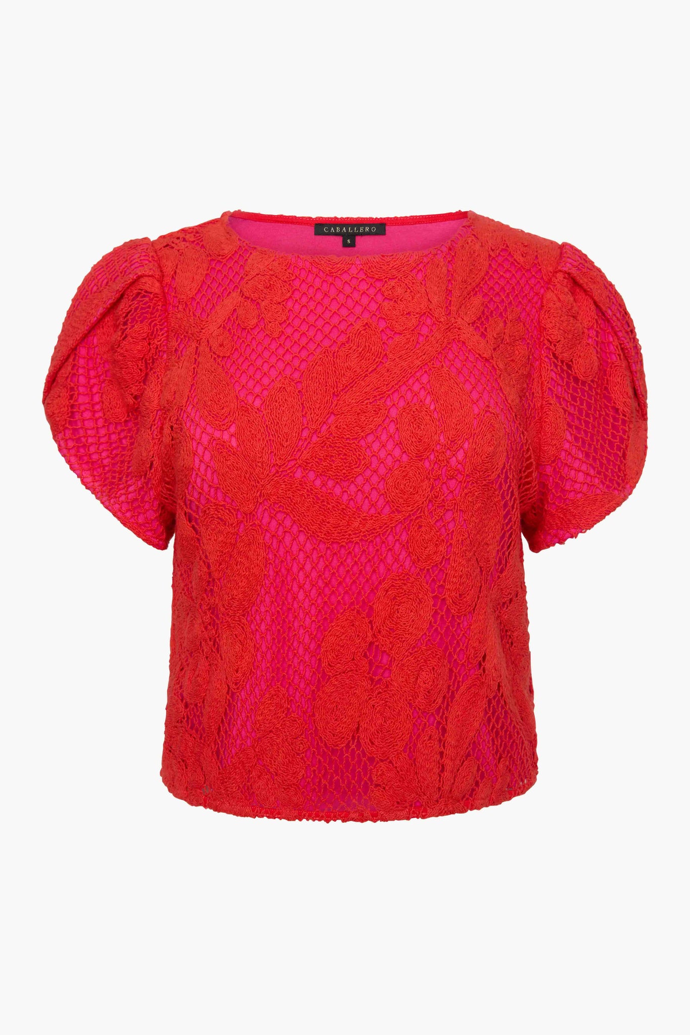 Judy Top in Raspberry Lace
