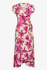 Lila Dress in Fuchsia Floret