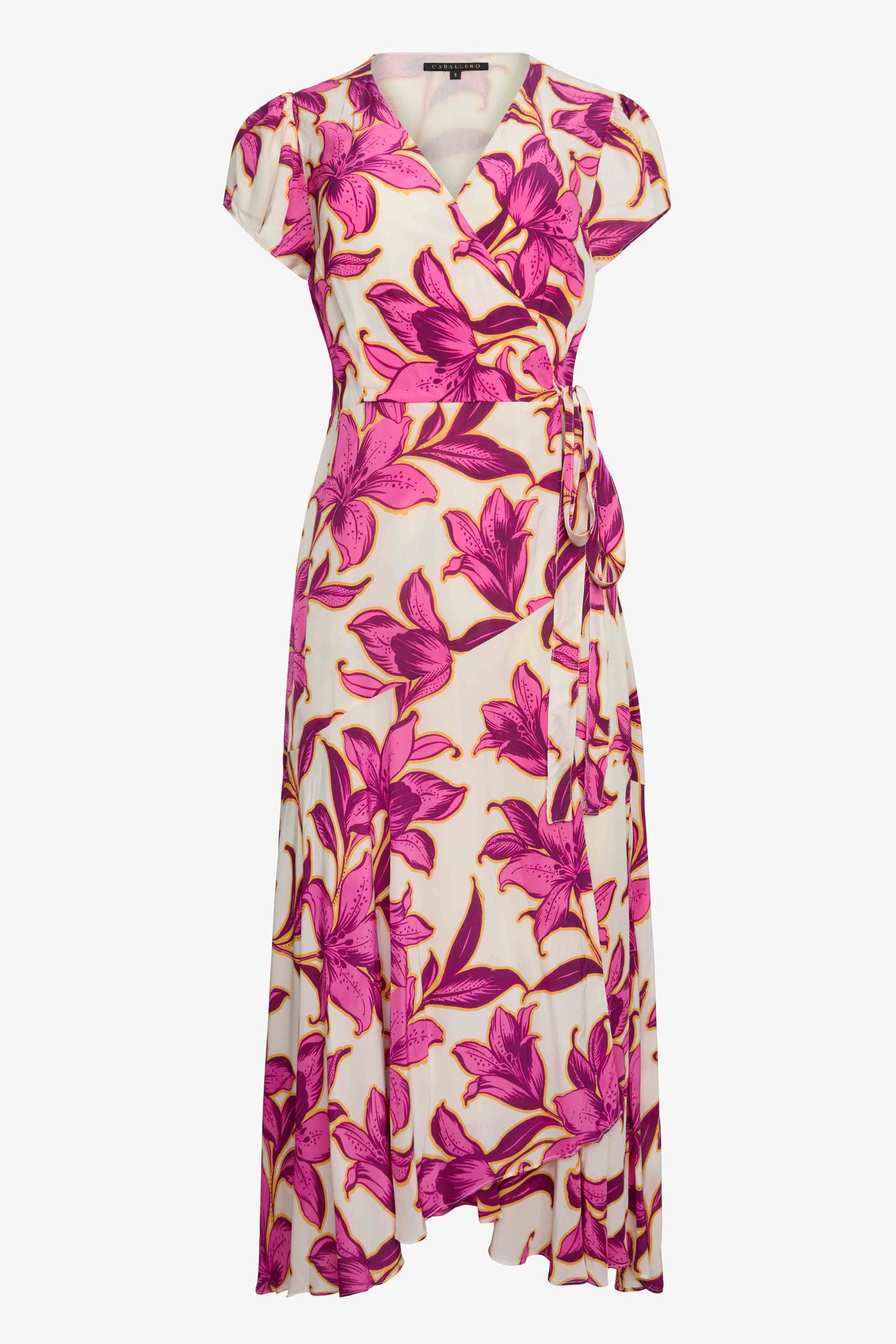 Lila Dress in Fuchsia Floret