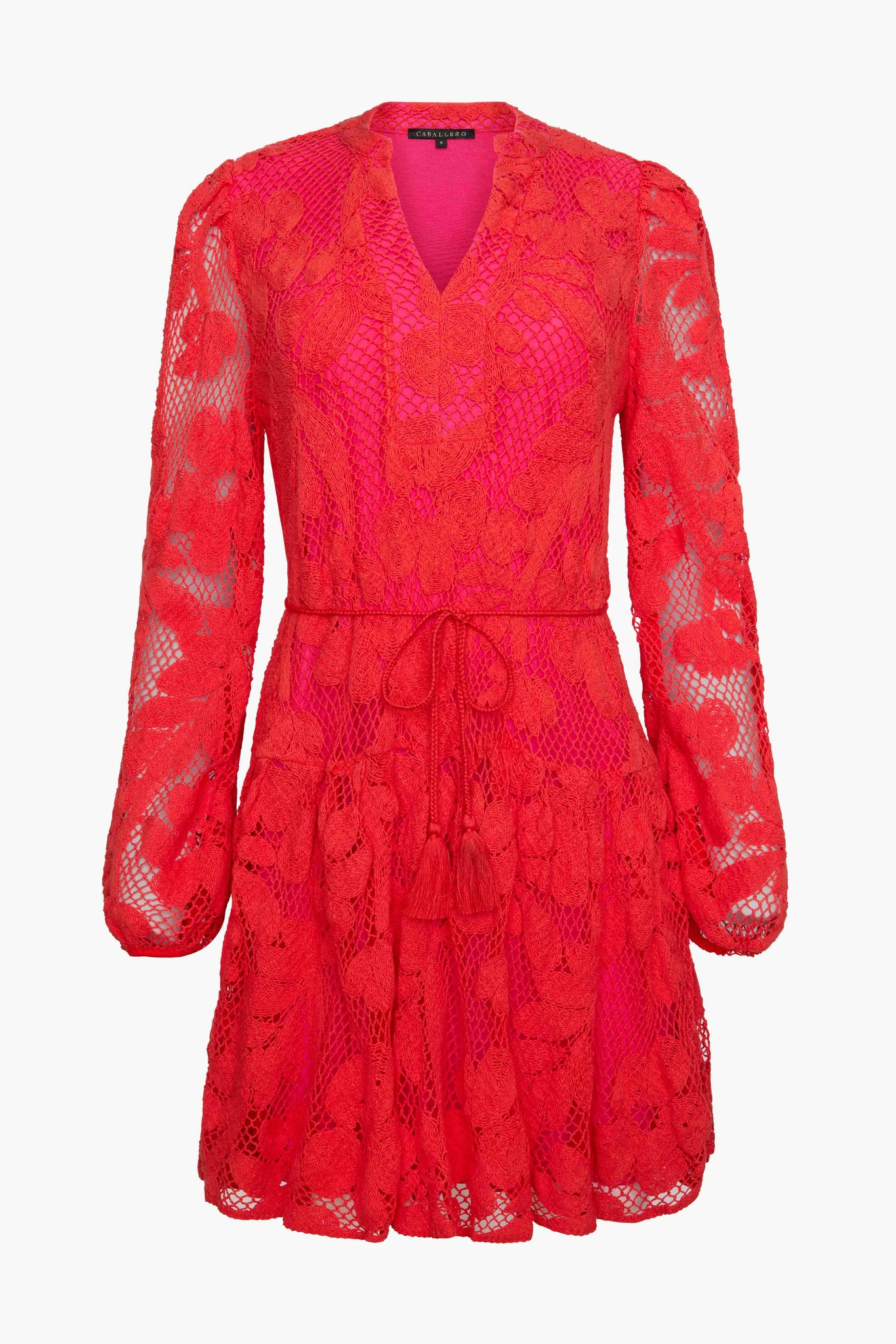 Octavia Dress in Raspberry Lace
