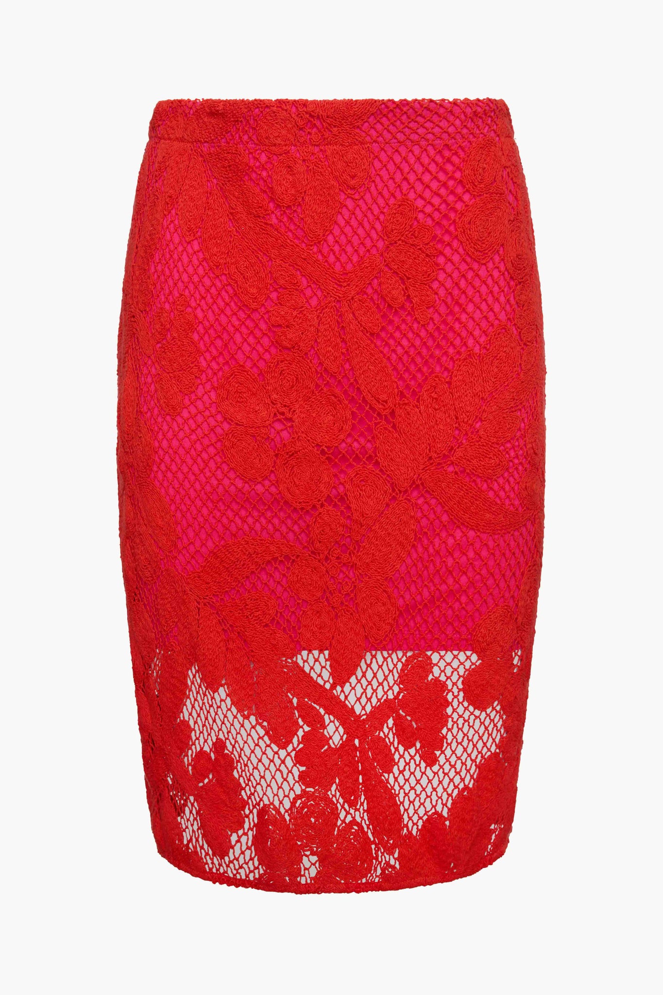 Daya Skirt in Raspberry Lace