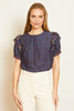 Geneva Top in Indigo Batik