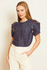 Geneva Top in Indigo Batik