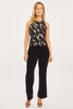 Felice Precious Metal Geo Sequin Top