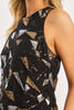 Felice Precious Metal Geo Sequin Top