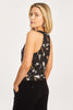 Felice Precious Metal Geo Sequin Top