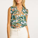 Laraine Sea Leaves Top