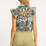 Filippa Wildcat Tapestry Top