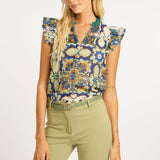 Filippa Wildcat Tapestry Top