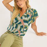 Kelsie Desert Mosaic Top