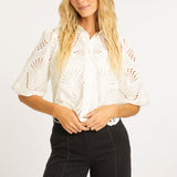 Juliette Ivory Lace Top