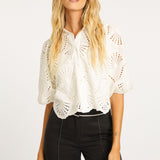 Juliette Ivory Lace Top