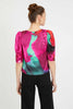 Arden Top in Blur Iris Bloom