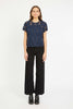 Carmen Top in Navy Lace