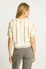 Anisa Top in Antique White Vegan Leather