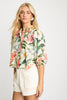 Juliette Top in Buttercream Floral