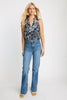 Letty Top in Woodblock Palm