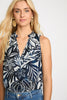Letty Top in Woodblock Palm