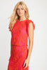Judy Top in Raspberry Lace