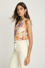 Adele Top in Stitched Flower