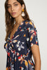 Zinnia Top in Watercolor Bloom