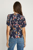 Zinnia Top in Watercolor Bloom