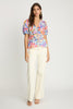 Rhea Top in Vivid Garden