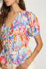 Rhea Top in Vivid Garden